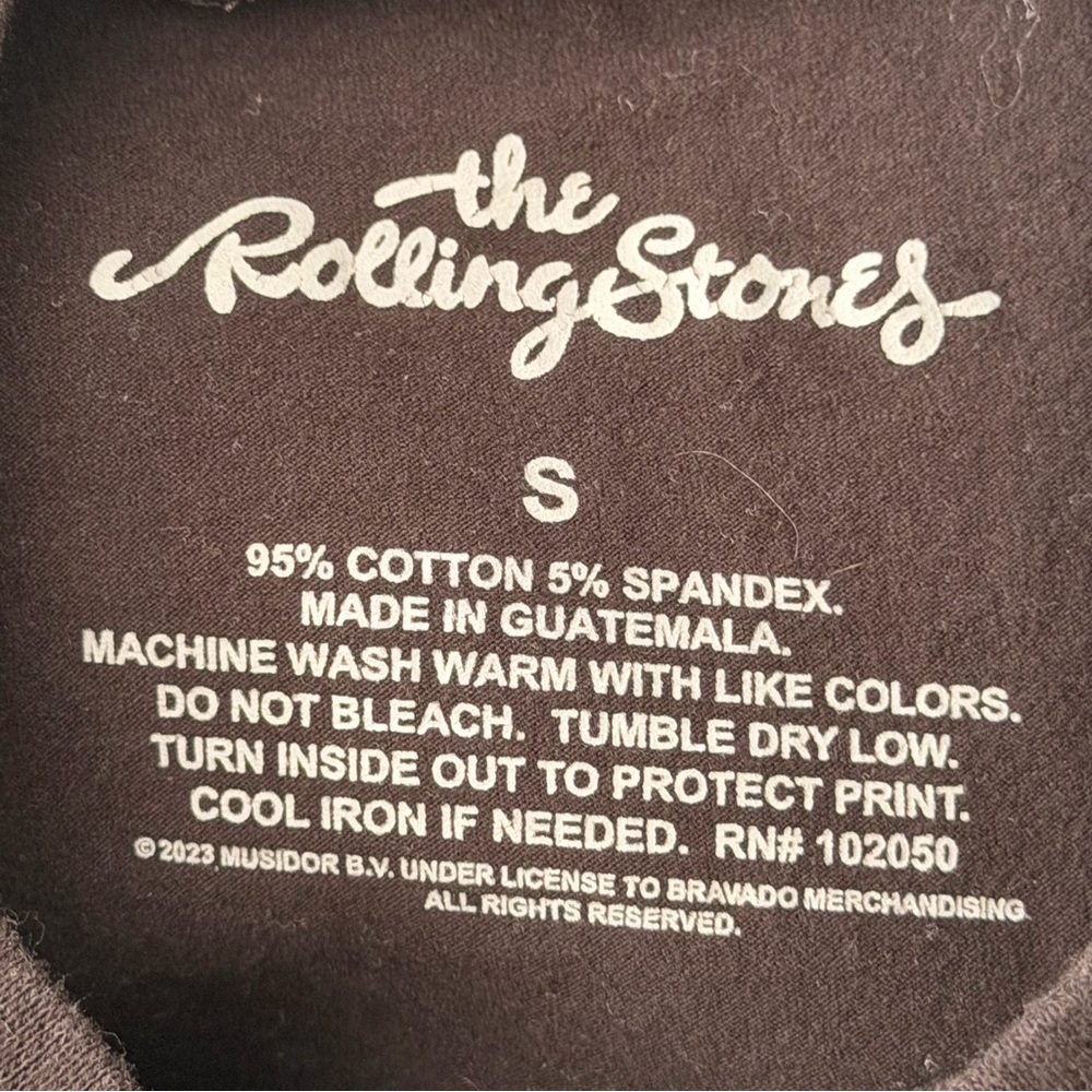 The Rolling Stones Black Graphic Baby Tee Multicolor Logo - Picture 3 of 3